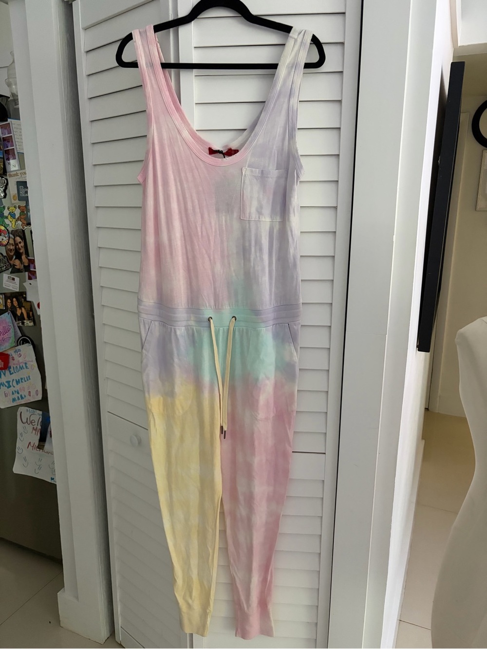 philanthropy Women’s Pastel Tie-Dye One-Piece Jumpsuit NWT